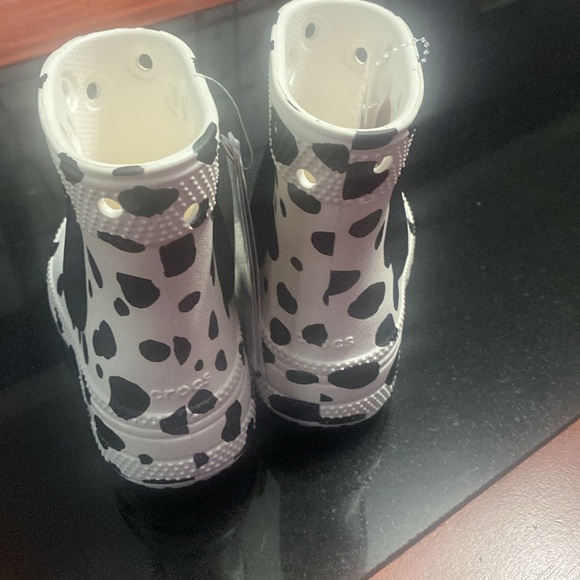 🆕 CROCS Kids CLASSIC “I AM DALMATIAN” Rain Boot TODDLER C 8 & C10⚫️⚪️ Unisex - Picture 8 of 12
